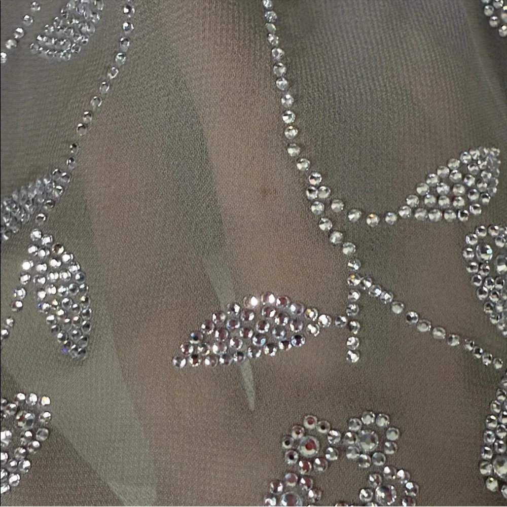 House of CB Blanca Smoke Crystal Embellished Midi Dress - Picture 13 of 14